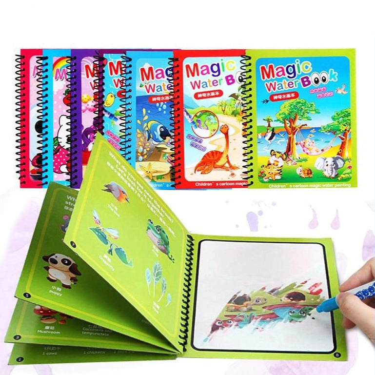 Magic Water Coloring Book - Montessori