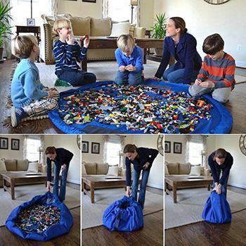 Toy Storage Mat - Making Organizing That Fun Mess Easier!