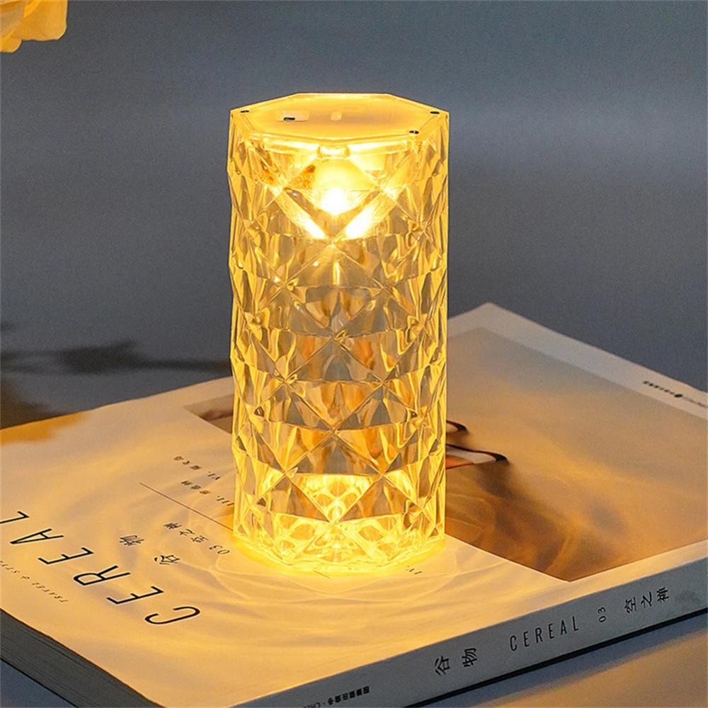 100 Faces Crystal Lamp